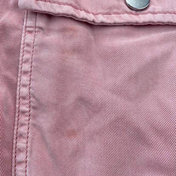 Gap Pink Jacket Women Size Extra Large XL Button Up Short Length Casual Cute - Picture 5 of 13